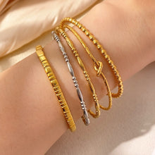 Load image into Gallery viewer, Women Elegant Geometric Layering Bangle Bracelets