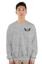 Load image into Gallery viewer, Gray Egyptian Black Wings sweatshirt
