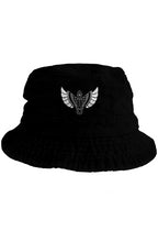 Load image into Gallery viewer, F&B White wings black bucket hat