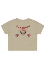 Load image into Gallery viewer, F & B EXPLOSIVE LUV CROP TEE SAND