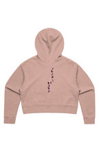 Load image into Gallery viewer, F & B SIDE BY SIDE CROP TOP HOODIE (pale pink)