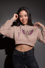 Load image into Gallery viewer, F & B SIDE BY SIDE CROP TOP HOODIE