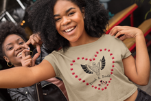 Load image into Gallery viewer, F & B PAW LOVE CROP TEE