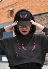 Load image into Gallery viewer, F & B SIDE BY SIDE CROP TOP HOODIE