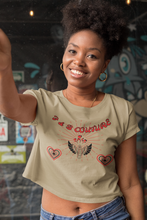 Load image into Gallery viewer, F & B EXPLOSIVE LUV CROP TEE