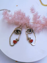 Load image into Gallery viewer, Eye &amp; Heart Earrings
