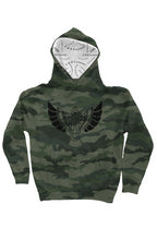 Load image into Gallery viewer, F&amp;B Egyptian Black Wings Camo Liner Hoody 
