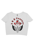 Load image into Gallery viewer, F&amp;B Red Rose crop tee
