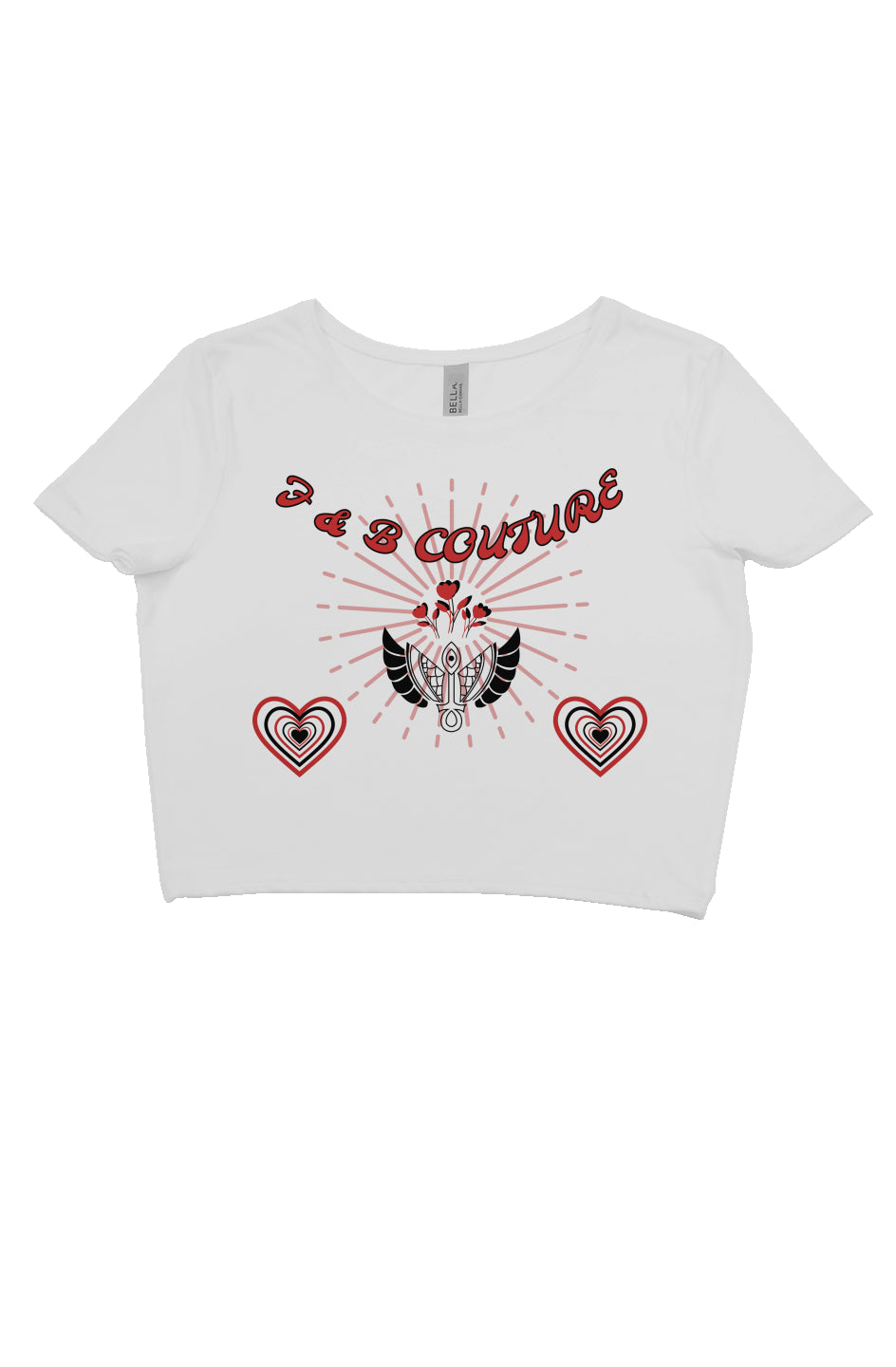 F&B Explosive Love crop tee