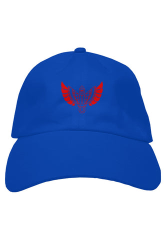 F&B ROYAL BLU RED WING BASEBALL CAP