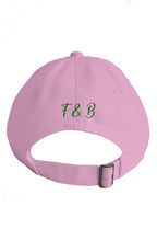 Load image into Gallery viewer, F&amp;B PINK GREEN WING BASEBALL CAP
