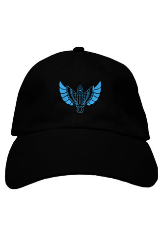 F&B BLK SKYBLU WING BASEBALL CAP