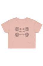 Load image into Gallery viewer, F &amp; B WILD FLOWER CROP TEE PALE PINK
