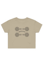 Load image into Gallery viewer, F &amp; B WILD FLOWER CROP TEE SAND
