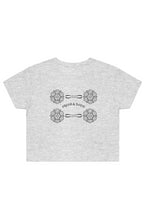 Load image into Gallery viewer, F &amp; B WILD FLOWER CROP TEE ATHLETIC HEATHER
