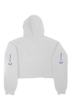 Load image into Gallery viewer, F &amp; B SPIRIT WAVE CROP HOODIE WHITE
