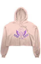 Load image into Gallery viewer, F &amp; B SPIRIT WAVE CROP HOODIE PEACH
