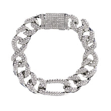 Load image into Gallery viewer, 15mm Cuban Diamond Chain Necklace
