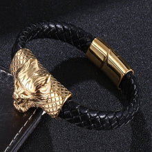 Load image into Gallery viewer, Men's Fashionable Wolf Animal Bracelet
