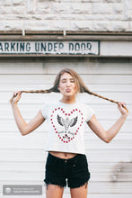 Load image into Gallery viewer, F &amp; B PAW LOVE CROP TEE
