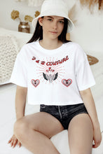 Load image into Gallery viewer, F &amp; B EXPLOSIVE LUV CROP TEE
