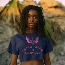 Load image into Gallery viewer, F &amp; B PINK WINGS CROP TEE
